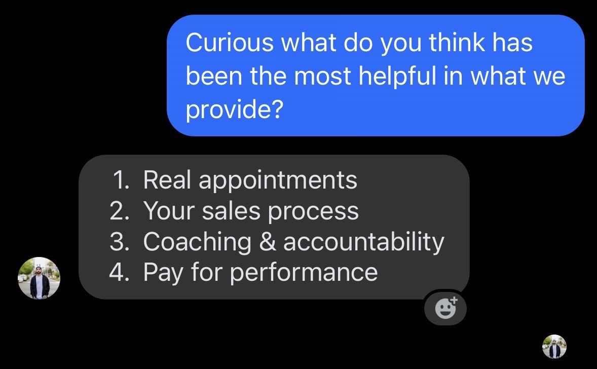Client result screenshot.